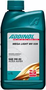 Моторное масло ADDINOL Mega Light MV 039 SAE 0W-30, 1л